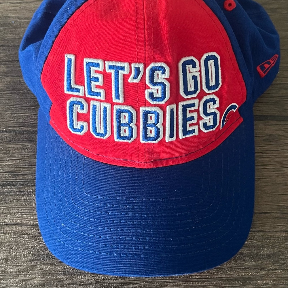 New Era Red and Blue 'Let's Go Cubbies' Hat